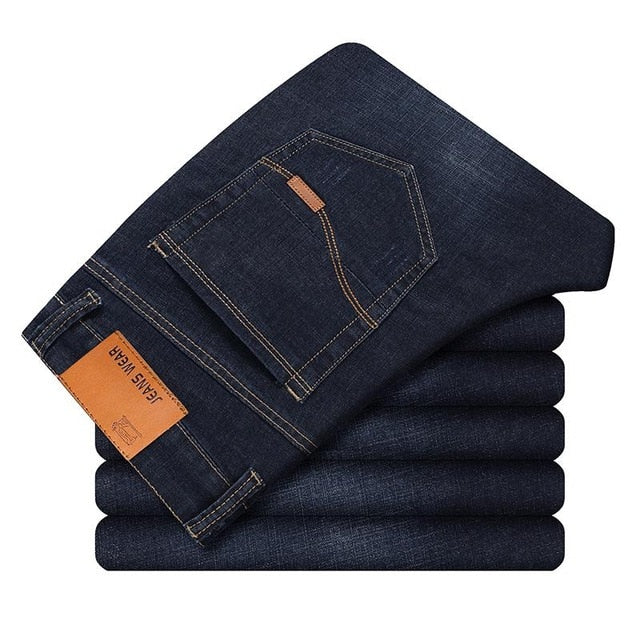 Men Classic Jeans Jean Homme Pantalones Hombre Men Mannen Soft Black Biker Masculino Denim Overalls Mens Pants