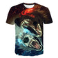 Male Fashion T-shirt Male 2019 Newest 6XL Wolf 3D Print Animal Cool Funny T-Shirt Men Short Sleeve Summer Tops T Shirt Tshirt