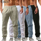 2043 New Men's Cotton Linen Pants Male Summer Breathable Solid Color Linen Trousers Fitness Streetwear M-3XL