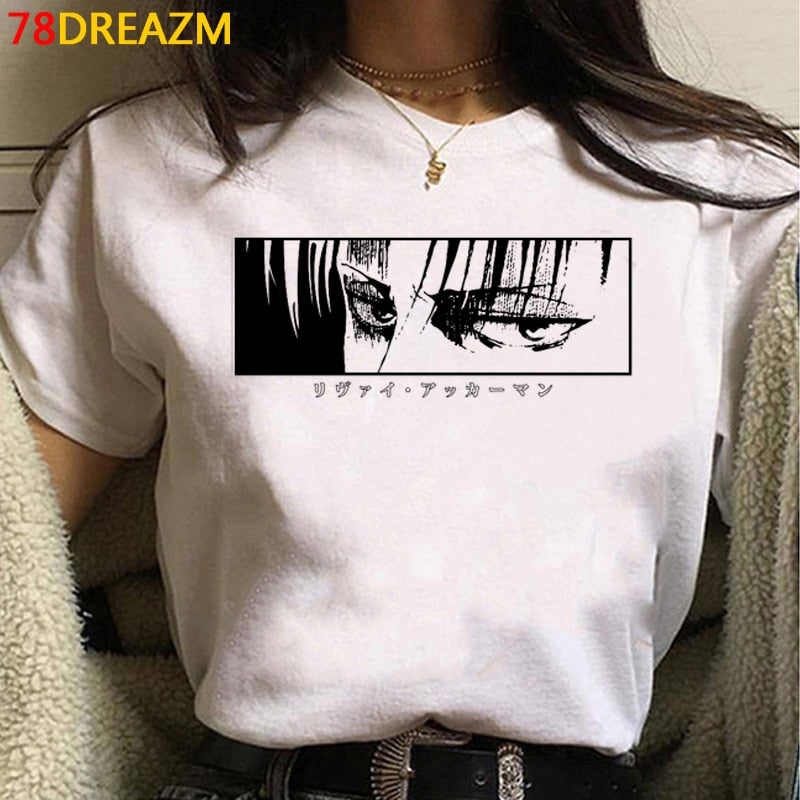 2021 Hot Anime Final Season  Attack on Titan T Shirt Men Kawaii Summer Tops Titans Attack Graphic Tees  Harajuku Tshirt Male