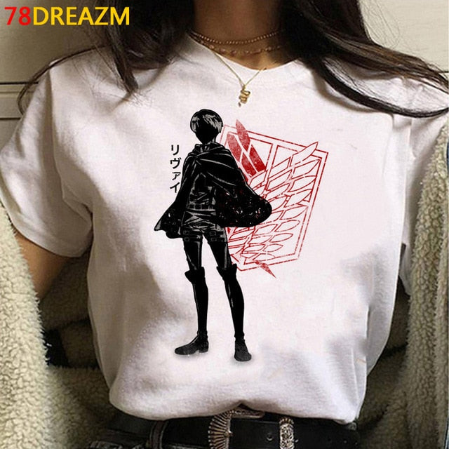 2021 Hot Anime Final Season  Attack on Titan T Shirt Men Kawaii Summer Tops Titans Attack Graphic Tees  Harajuku Tshirt Male