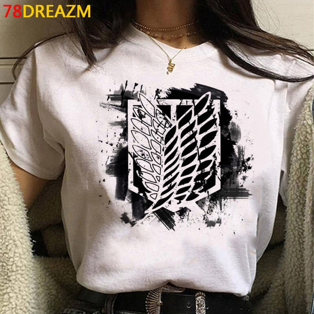 2021 Hot Anime Final Season  Attack on Titan T Shirt Men Kawaii Summer Tops Titans Attack Graphic Tees  Harajuku Tshirt Male