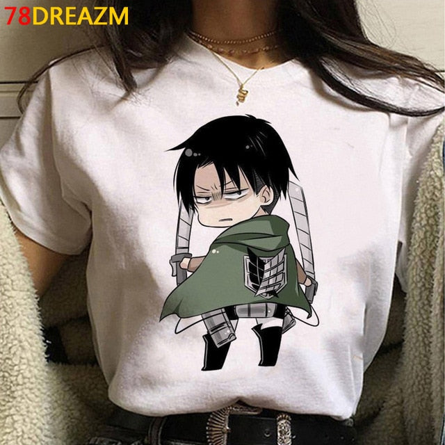 2021 Hot Anime Final Season  Attack on Titan T Shirt Men Kawaii Summer Tops Titans Attack Graphic Tees  Harajuku Tshirt Male