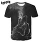 Male Fashion T-shirt Male 2019 Newest 6XL Wolf 3D Print Animal Cool Funny T-Shirt Men Short Sleeve Summer Tops T Shirt Tshirt