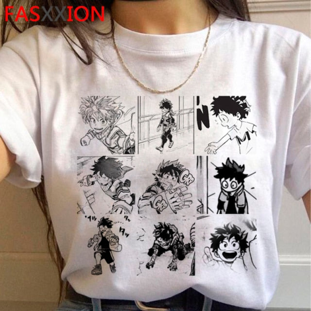 My Hero Academia Bakugou T-shirt Men Cute Anime Boku No Hero Academia T Shirt Cool Todoroki Graphic Tshirt Hip Hop Top Tees Male