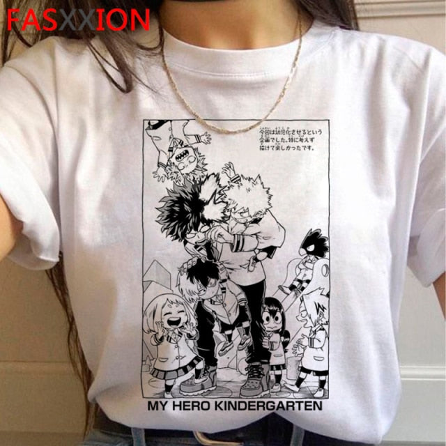 My Hero Academia Bakugou T-shirt Men Cute Anime Boku No Hero Academia T Shirt Cool Todoroki Graphic Tshirt Hip Hop Top Tees Male