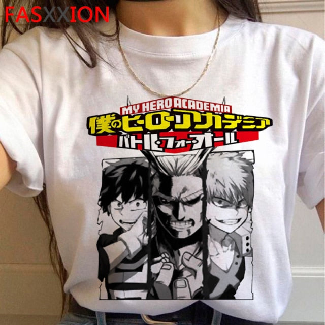 My Hero Academia Bakugou T-shirt Men Cute Anime Boku No Hero Academia T Shirt Cool Todoroki Graphic Tshirt Hip Hop Top Tees Male