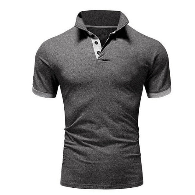 Covrlge Polo Shirt Men Summer Stritching Men's Shorts Sleeve Polo Business Clothes Luxury Men Tee Shirt Brand Polos MTP129