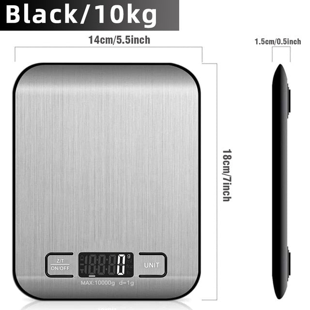 Digital KitchenS Scale, LCD Display 1g/0.1oz Precise Stainless Steel Food Scale for Cooking Baking weighing Scales Electronic