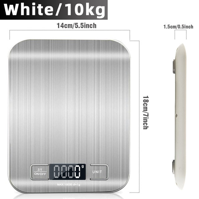 Digital KitchenS Scale, LCD Display 1g/0.1oz Precise Stainless Steel Food Scale for Cooking Baking weighing Scales Electronic