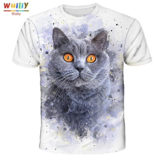 Men's Squirrel T Shirt 3D Print Shirt Animal Graphic Tees Lovely Pattern Tops Men/Women Cute Puppy Face Tee Funny Pet T-shirt