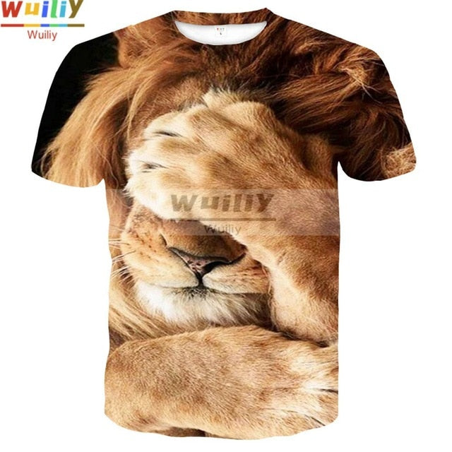 Men's Squirrel T Shirt 3D Print Shirt Animal Graphic Tees Lovely Pattern Tops Men/Women Cute Puppy Face Tee Funny Pet T-shirt