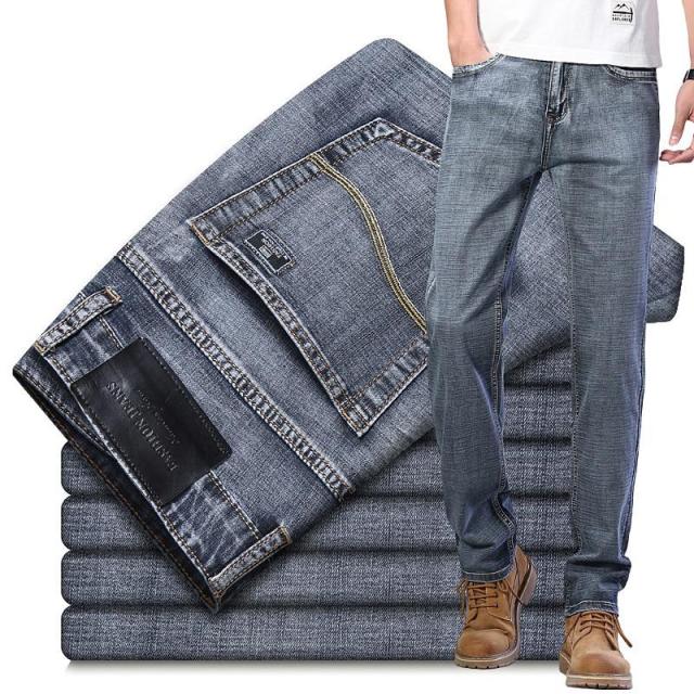 Men  Classic Jeans Jean Homme Pantalones Hombre Men  Mannen Soft Black Biker Masculino Denim Overalls Mens Pants