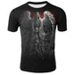 Fashion Summer T-Shirt Men 2021 3D Skull Printing Men's T-Shirt Breathable Streetwear Splicing Printing T Shirt Men Size XXS-6XL
