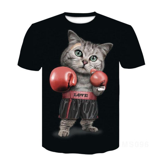 Cat Ragdoll Short Sleeve T -Shirt Half Sleeve 3d Printed T -Shirt Tops Men Women Kids Pet T -Shirt Asian Size 6xl