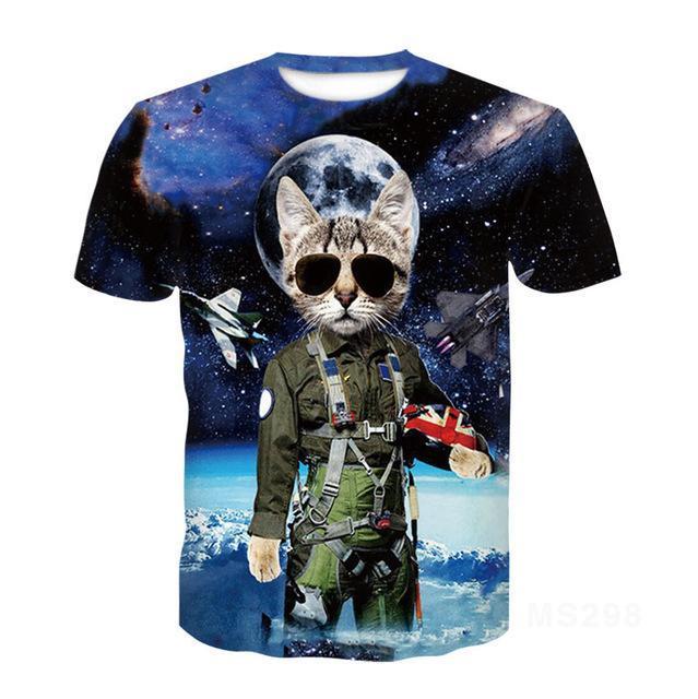 Cat Ragdoll Short Sleeve T -Shirt Half Sleeve 3d Printed T -Shirt Tops Men Women Kids Pet T -Shirt Asian Size 6xl