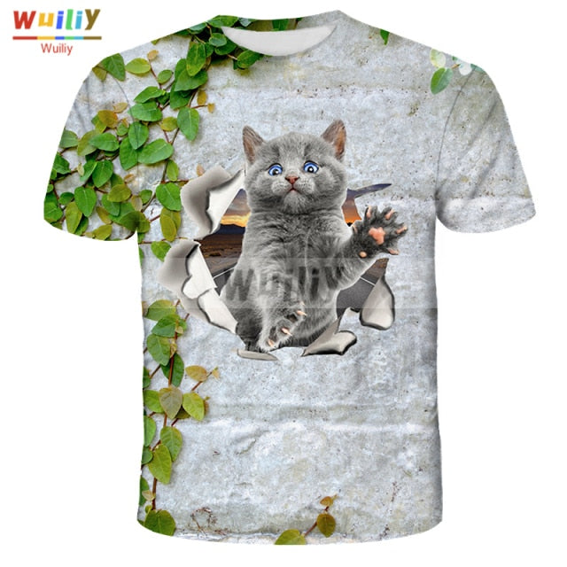 Men's Squirrel T Shirt 3D Print Shirt Animal Graphic Tees Lovely Pattern Tops Men/Women Cute Puppy Face Tee Funny Pet T-shirt