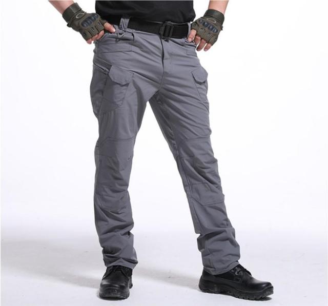 Men's Tactical Pants Multi Pocket Elastic Waist Military Trousers Male Casual Cargo Pants Men Clothing Slim Fit 5XL Sweatpants