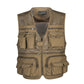Unloading Men's Vest Tactical Webbed Gear Coat Summer Photographer Waistcoat Tool Many Pocket Mesh Work Sleeveless Jacket Male