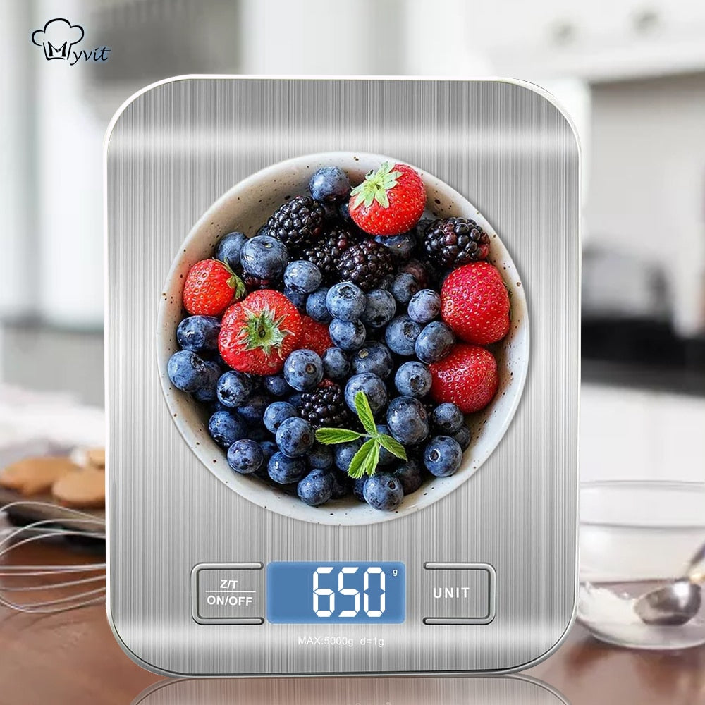 Digital KitchenS Scale, LCD Display 1g/0.1oz Precise Stainless Steel Food Scale for Cooking Baking weighing Scales Electronic