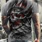 Fashion Summer T-Shirt Men 2021 3D Skull Printing Men's T-Shirt Breathable Streetwear Splicing Printing T Shirt Men Size XXS-6XL