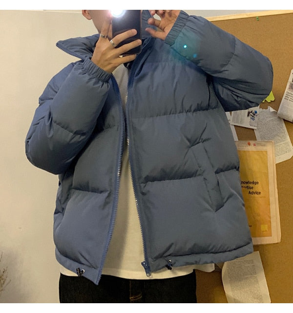 LAPPSTER Men Harajuku Colorful Bubble Coat Winter Jacket 2021 Mens Streetwear Hip Hop Parka Korean Black Clothes Puffer Jackets