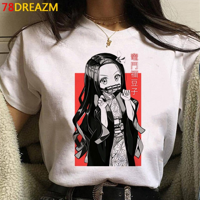 Hot Japanese Anime Demon Slayer T Shirt Men Kawaii Kimetsu No Yaiba Graphic Tees Tanjirou Kamado Unisex Tops Funny Tshirt Male